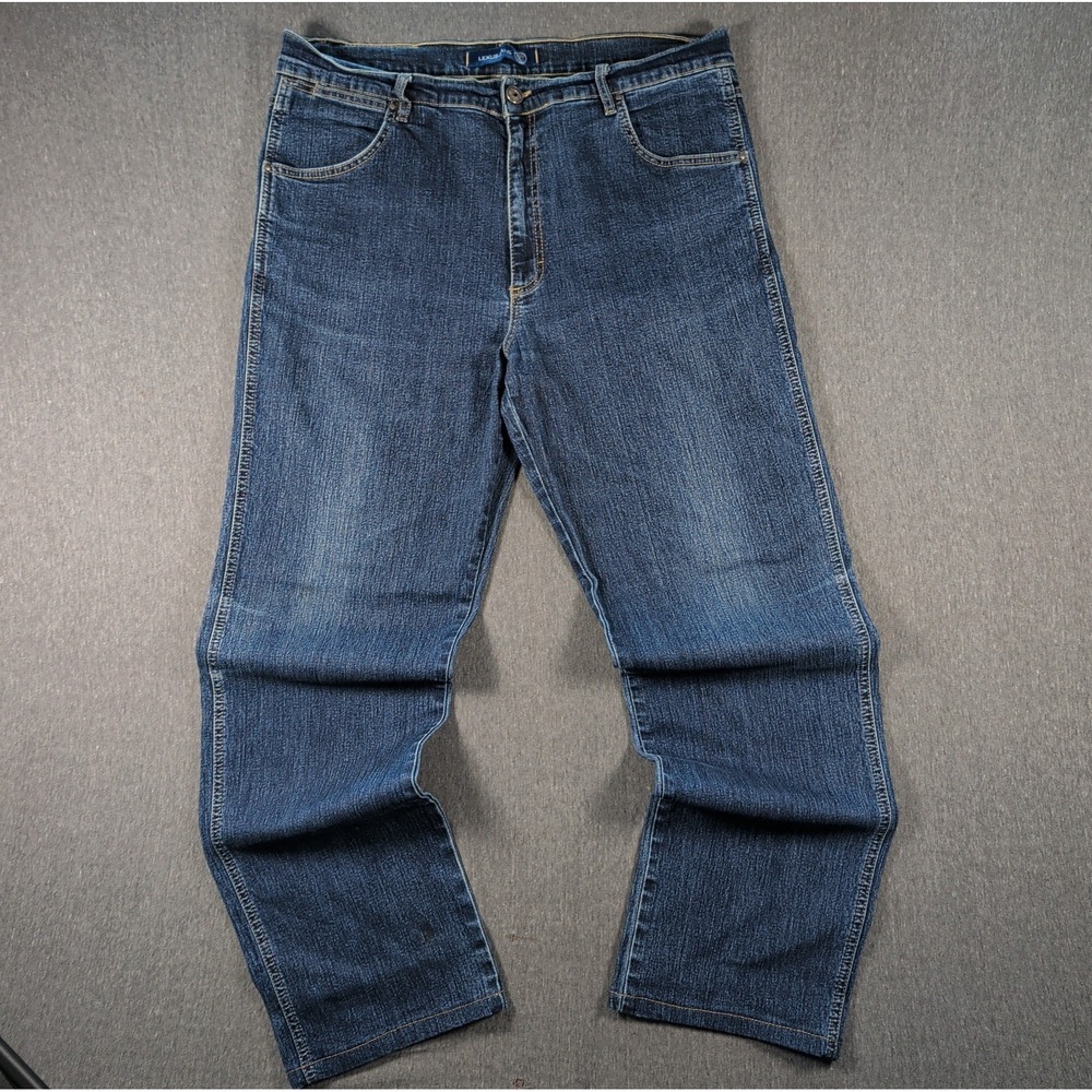 LEXUS Denim & Co Men's Straight Fit Jeans Made in Turkey Blue Size 36x32 Stretch